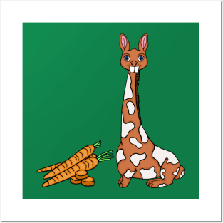 BUNNY-GIRAFFE Posters and Art